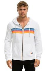 5 STRIPE HOODIE - WHITE 2 Hoodie Aviator Nation