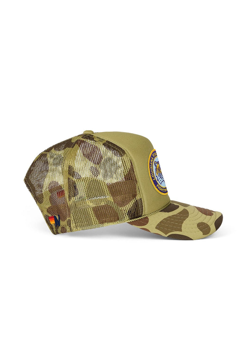 LSU VINTAGE LOW RISE TRUCKER - CAMO
