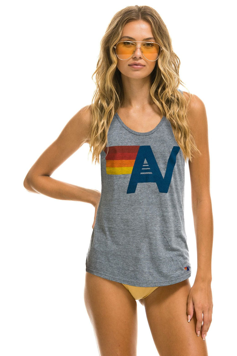 MEN'S LOGO TANK - HEATHER GREY