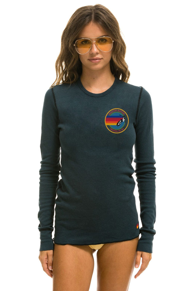 AVIATOR NATION BROOKLYN THERMAL - CHARCOAL