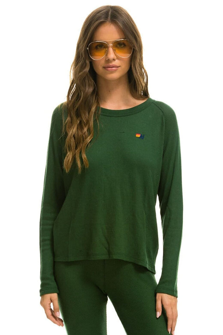 THERMAL BASE LAYER TOP - FOREST Women's Base Layer Aviator Nation