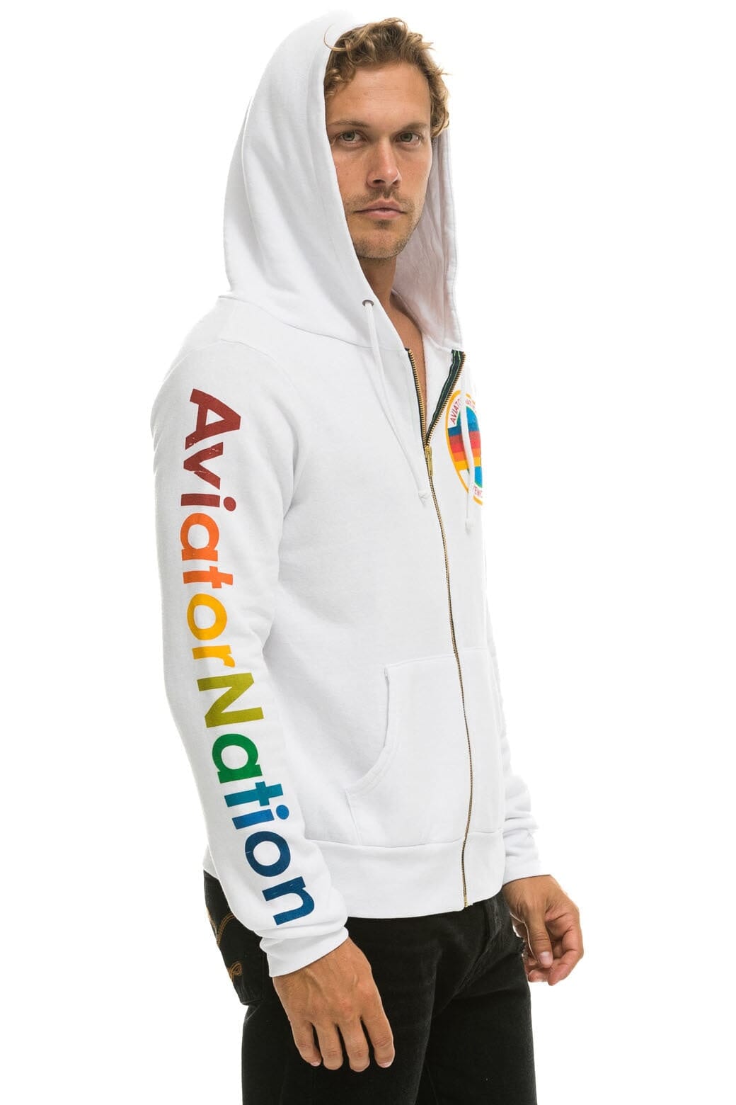 AVIATOR NATION ASPEN HOODIE - WHITE Hoodie Aviator Nation