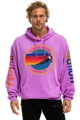 AVIATOR NATION ASPEN RELAXED PULLOVER HOODIE - NEON PURPLE Hoodie Aviator Nation