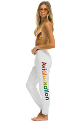 AVIATOR NATION BU - WOMENS SWEATPANT WHT Women's Sweatpants Aviator Nation