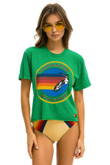 AVIATOR NATION HAIGHT ASHBURY BOYFRIEND TEE - KELLY GREEN Boyfriend Tee Aviator Nation