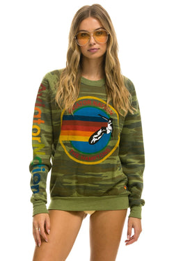 AVIATOR NATION HAMPTONS CREW SWEATSHIRT - CAMO Sweatshirt Aviator Nation