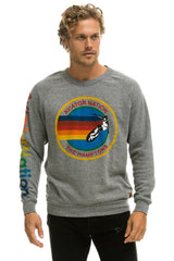 AVIATOR NATION HAMPTONS CREW SWEATSHIRT - HEATHER Sweatshirt Aviator Nation