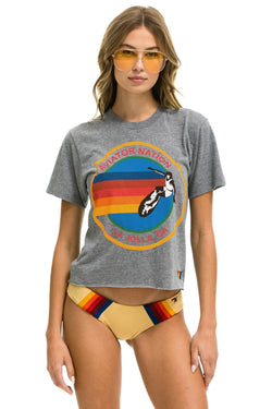 AVIATOR NATION LJ - BOYFRIEND TEE HTHR Boyfriend Tee Aviator Nation