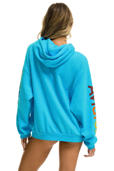 AVIATOR NATION MILL VALLEY RELAXED PULLOVER HOODIE - NEON BLUE Hoodie Aviator Nation