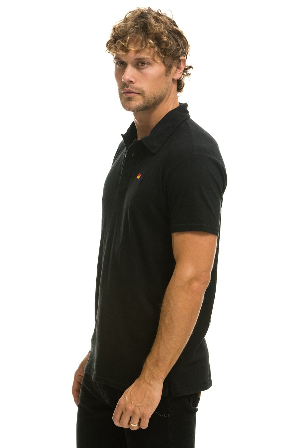 AVIATOR NATION POLO - BLACK Tees Aviator Nation