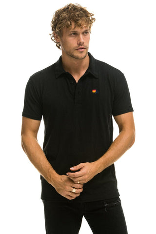 AVIATOR NATION POLO - BLACK Tees Aviator Nation