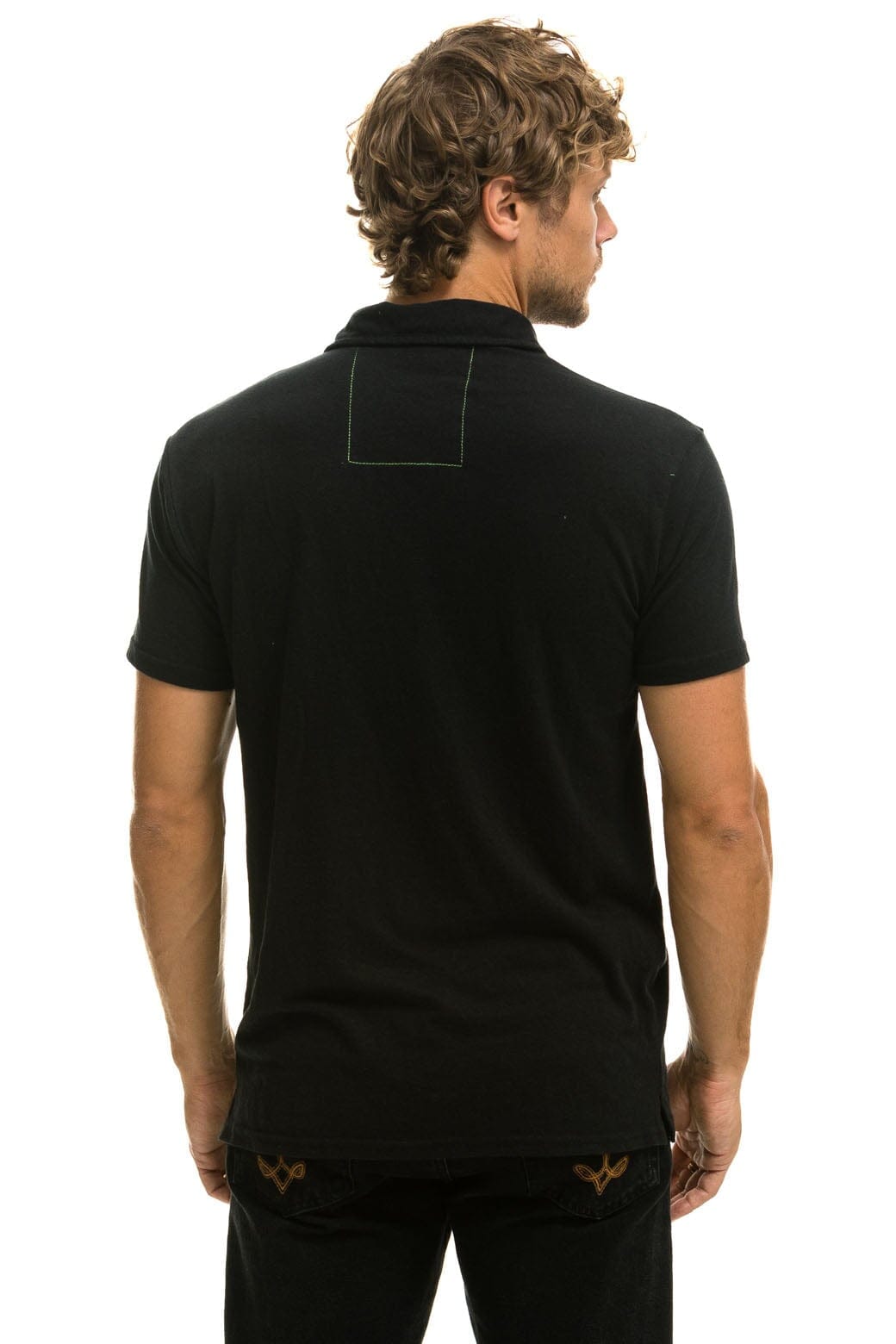 AVIATOR NATION POLO - BLACK Tees Aviator Nation