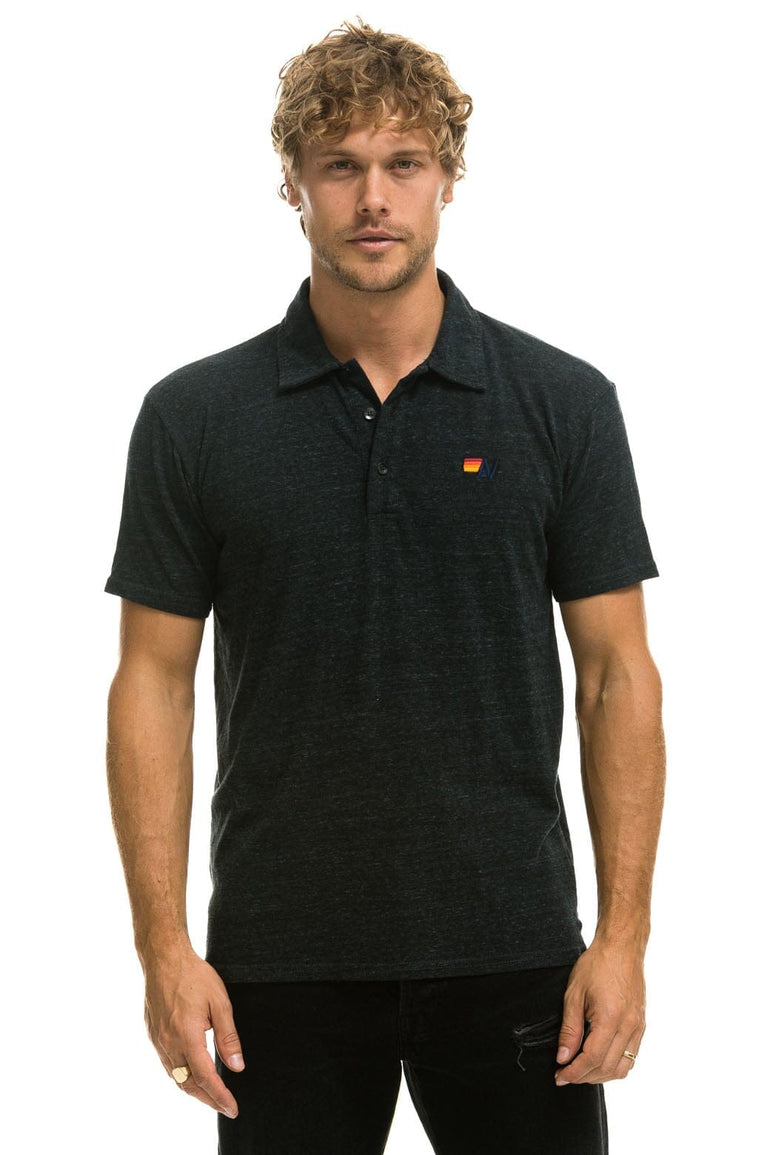 AVIATOR NATION POLO - CHARCOAL Tees Aviator Nation