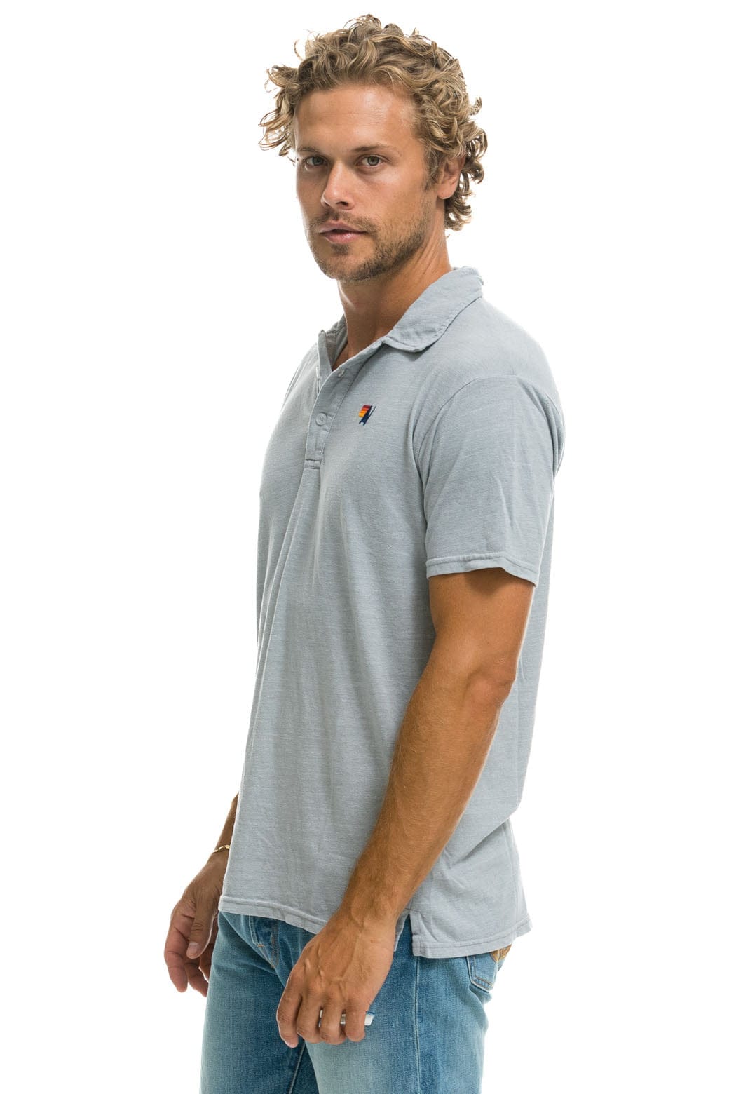 AVIATOR NATION POLO - LIGHT GREY Aviator Nation
