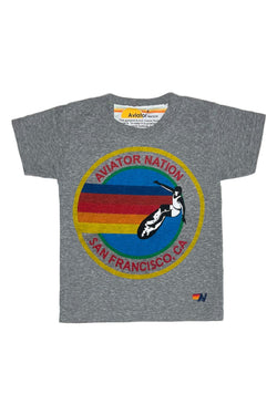 AVIATOR NATION SF - KIDS CREW TEE Kid's Tee Aviator Nation