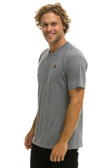 BASIC TEE - HEATHER GREY Tees Aviator Nation