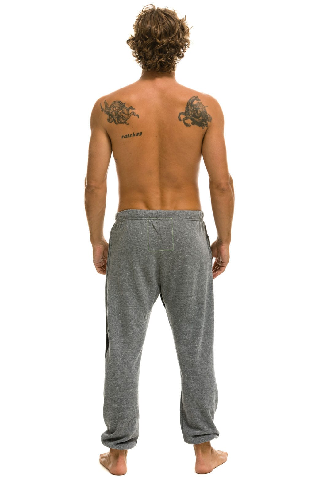 BOLT SWEATPANTS - HEATHER GREY Mens Sweatpants Aviator Nation
