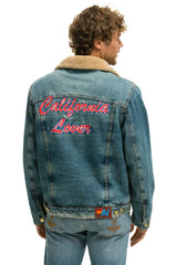 CALI LOVER RANCH SHERPA DENIM JACKET - VINTAGE Denim Jacket Aviator Nation