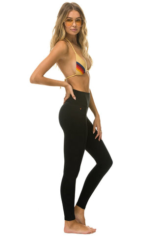 FULL LENGTH HI-RISE BOLT LEGGINGS - BLACK Leggings Aviator Nation