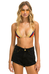 HI RISE ROCKER JEAN SHORTS - VINTAGE BLACK Denim Shorts Aviator Nation