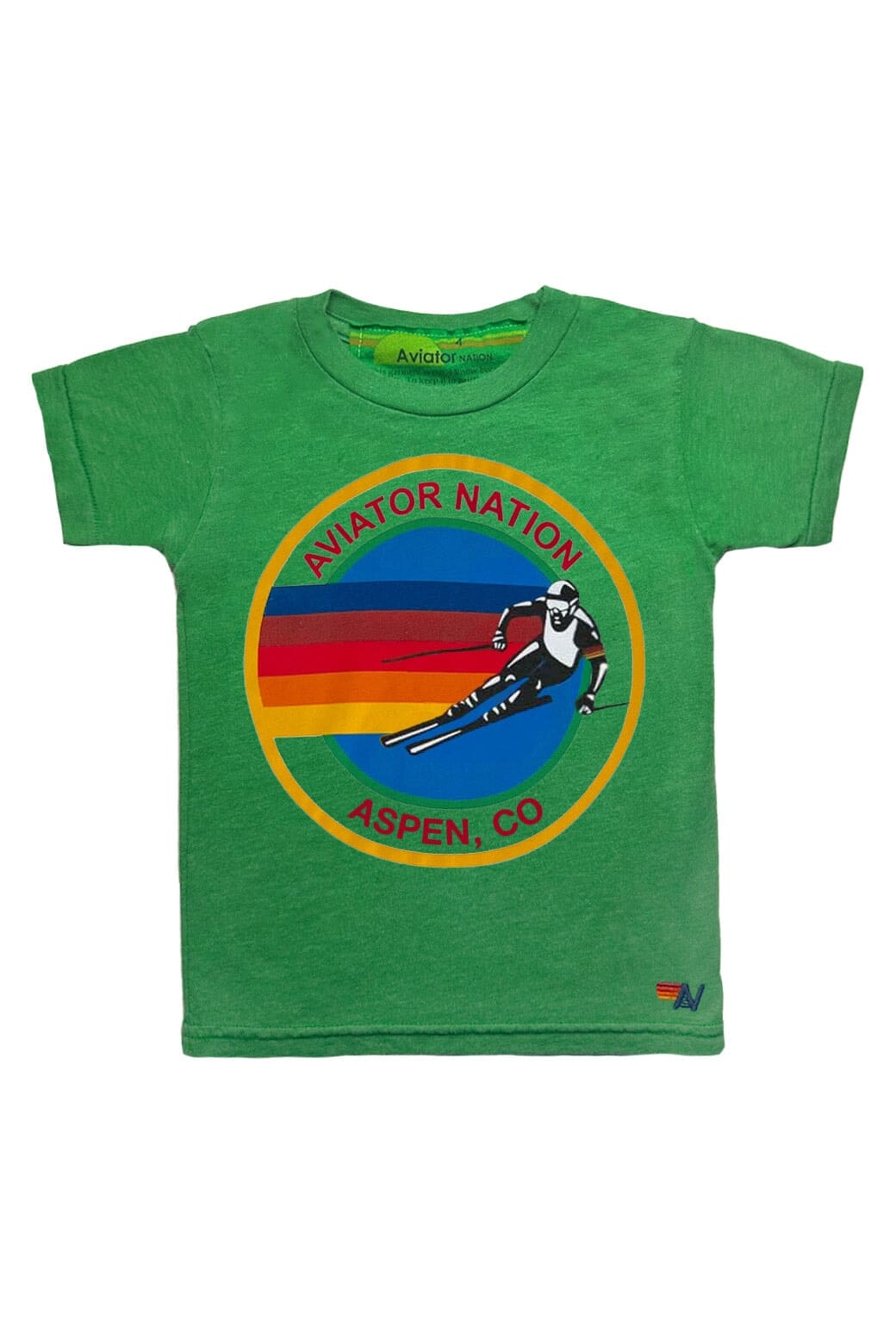 KID'S AVIATOR NATION ASPEN TEE - KELLY GREEN Kid's Tee Aviator Nation