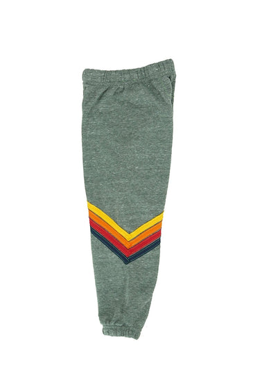 KID'S CHEVRON SWEATPANTS - HEATHER GREY Kid's Sweatpants Aviator Nation