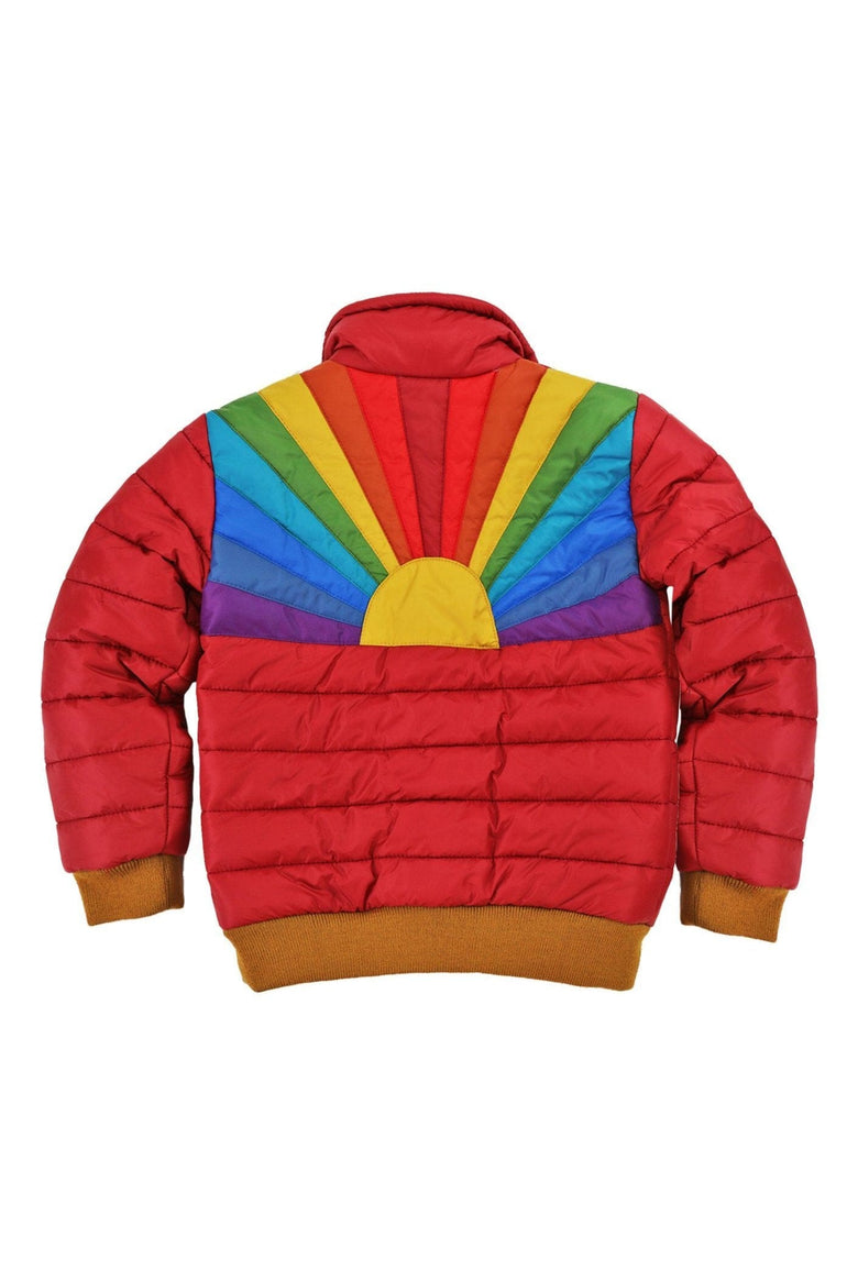 KID'S SUNBURST JACKET - RED Kid's Outerwear Aviator Nation