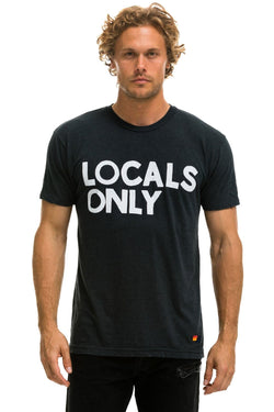 LOCALS ONLY TEE - CHARCOAL Tees Aviator Nation