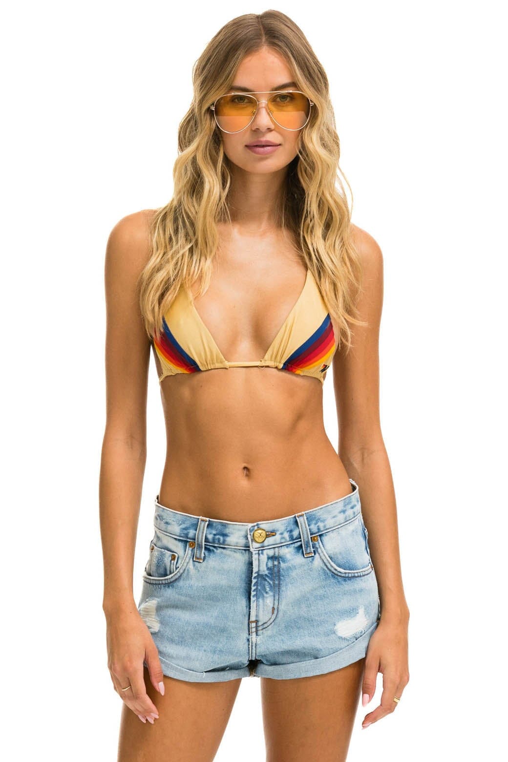 LOW RISE ROCKER JEAN SHORTS - SUPER LIGHT Denim Shorts Aviator Nation