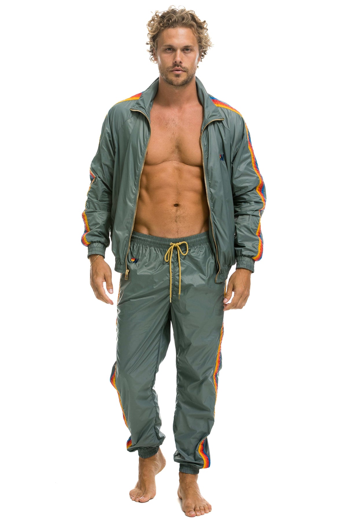 MEN'S 4 STRIPE WINDBREAKER - SEDONA Men's Windbreaker Aviator Nation