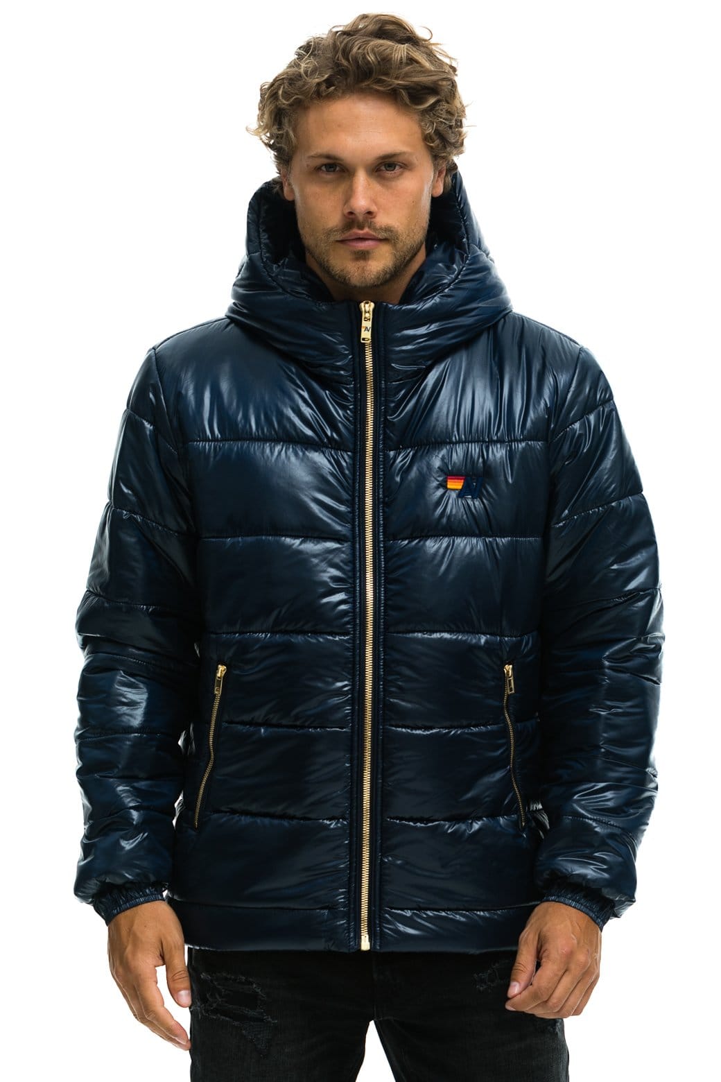 MEN'S BOLT LUXE TREKKER JACKET - GLOSSY NAVY Jacket Aviator Nation