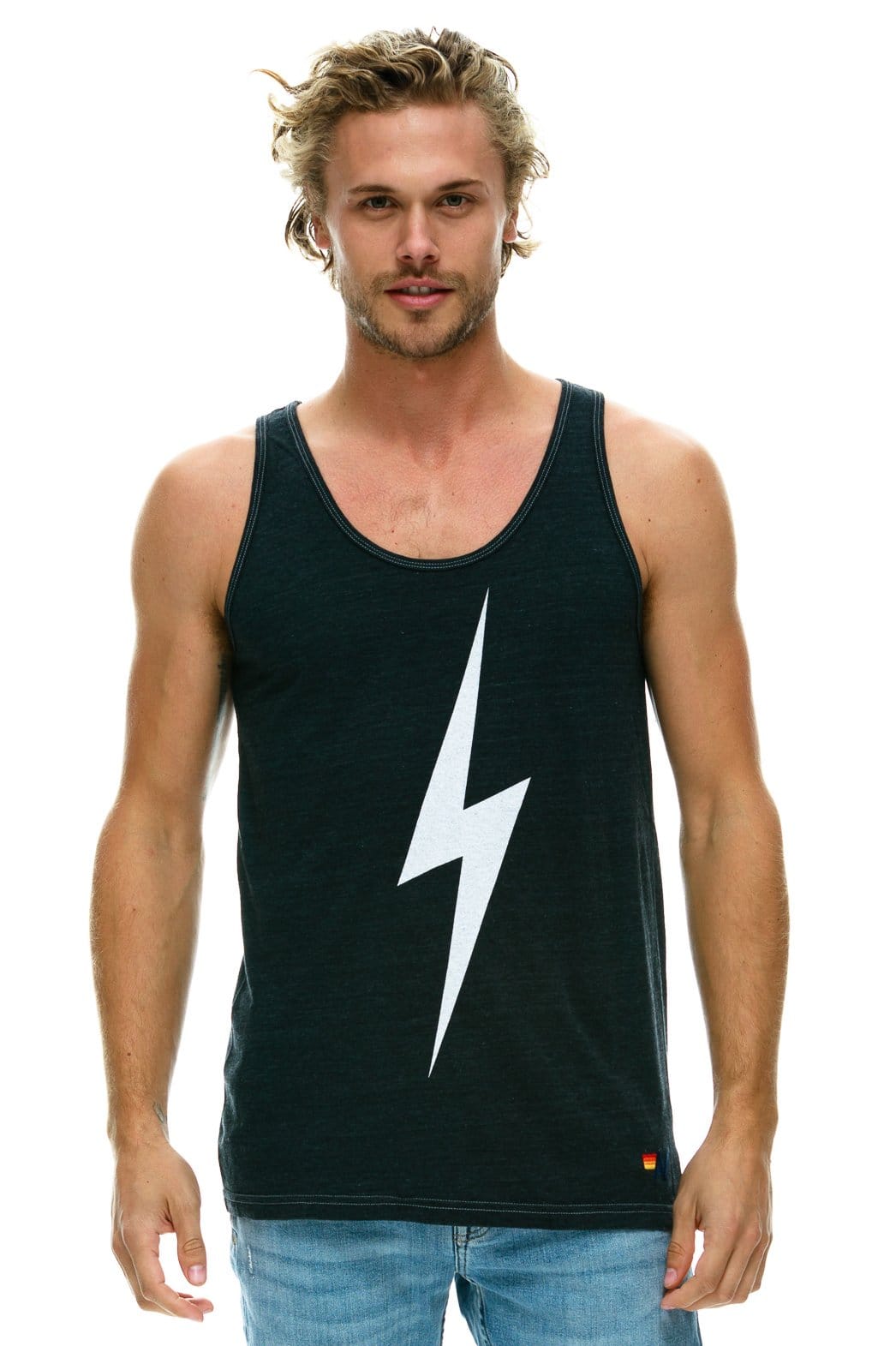 MEN'S BOLT TANK - CHARCOAL Men's Tank Aviator Nation