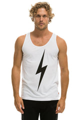 MEN'S BOLT TANK - WHITE Men's Tank Aviator Nation