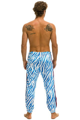 MEN'S CLASSIC VELVET SWEATPANTS - BLUE TIGER Mens Sweatpants Aviator Nation