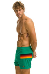 MEN'S HORIZONTAL 5 STRIPE FLEX SHORTS - AMAZON Men's Board Shorts Aviator Nation