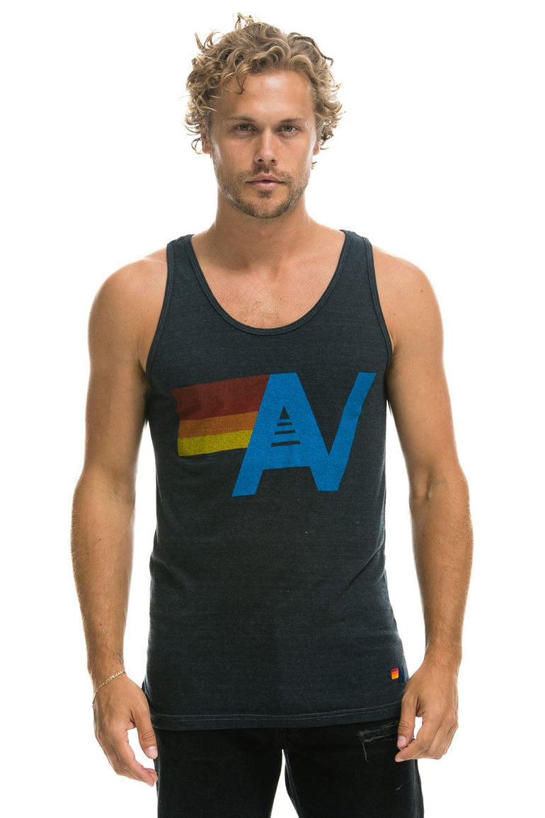 MEN'S LOGO TANK - CHARCOAL Men's Tank Aviator Nation