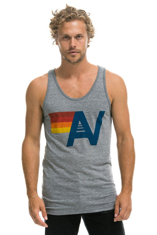 MEN'S LOGO TANK - HEATHER GREY Men's Tank Aviator Nation