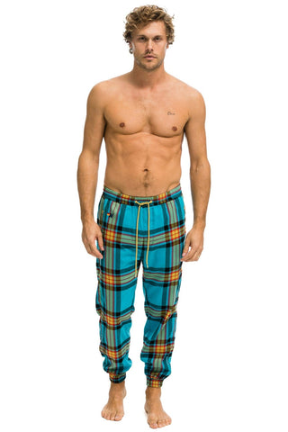 MEN'S PLAID LODGE PANT - JACKSON PLAID Mens Sweatpants Aviator Nation