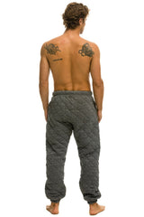 MEN'S QUILTED SWEATPANTS - HEATHER Mens Sweatpants Aviator Nation