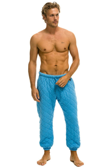 MEN'S QUILTED SWEATPANTS - OCEAN Mens Sweatpants Aviator Nation