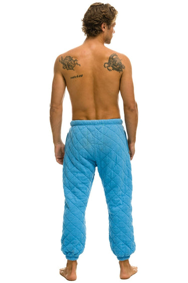 MEN'S QUILTED SWEATPANTS - OCEAN Mens Sweatpants Aviator Nation