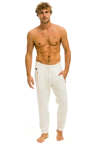 MEN'S VINTAGE CABIN CASHMERE SWEATER PANT - VINTAGE WHITE WOMENS Aviator Nation