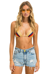 MID RISE ROCKER COWGIRL CUTOFF KEEP SMILING JEAN SHORTS - SUPER LIGHT Denim Shorts Aviator Nation