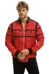 RACER JACKET - CHERRY Men's Outerwear Aviator Nation