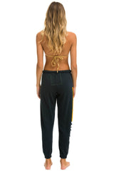 RIDE LOGO WHITE SWEATPANTS - CHARCOAL Women's Sweatpants Aviator Nation