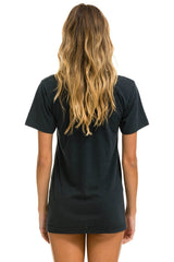 RIDE LOGO WHITE TEE - CHARCOAL Tees Aviator Nation