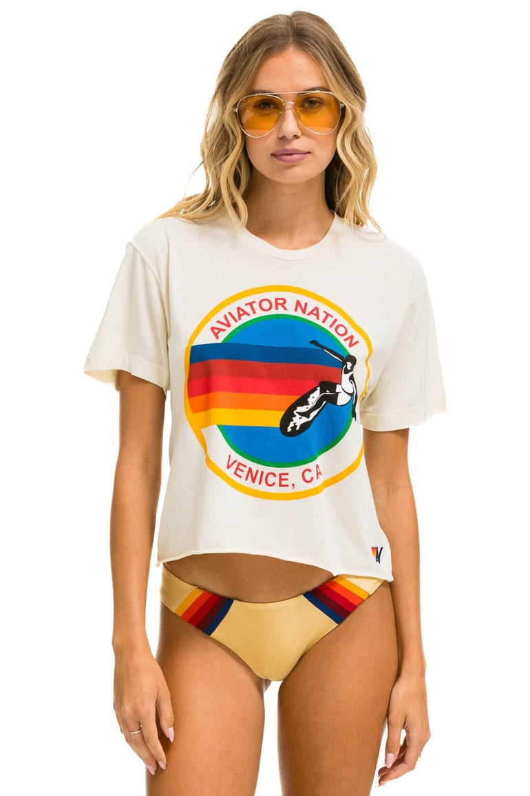SIGNATURE BOYFRIEND TEE - VINTAGE WHITE Boyfriend Tee Aviator Nation