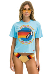 SIGNATURE MALIBU BOYFRIEND TEE - SKY Boyfriend Tee Aviator Nation