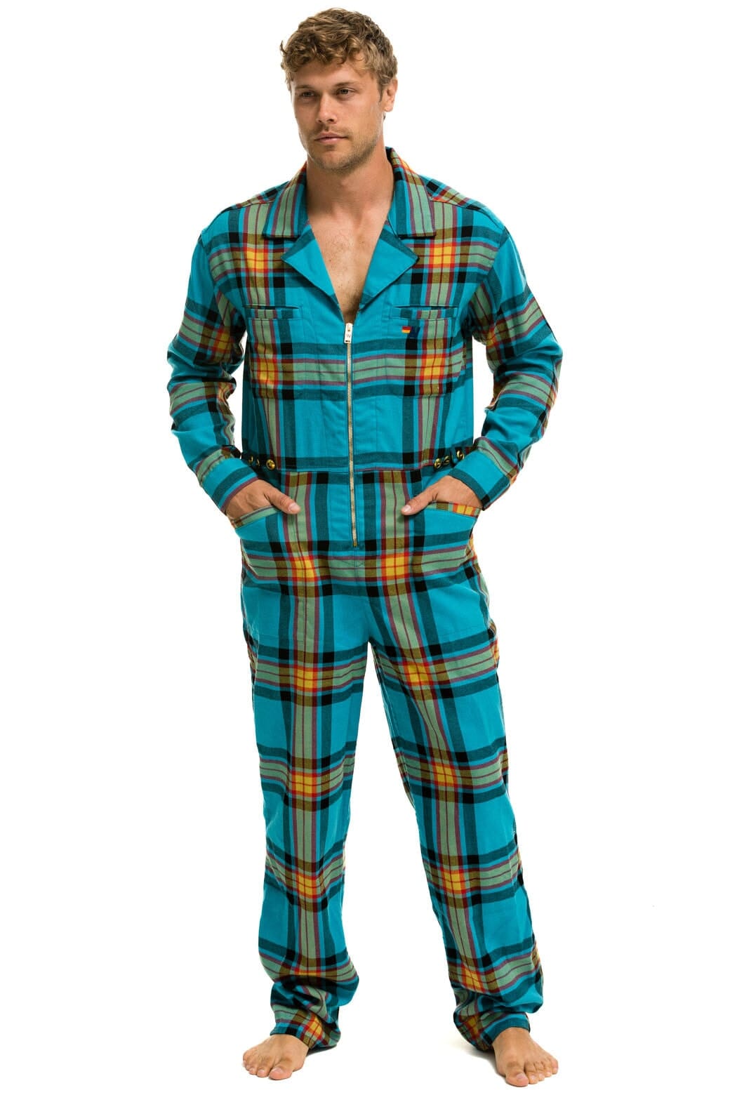 UNISEX PLAID FLIGHT SUIT - JACKSON PLAID Flight Suit Aviator Nation