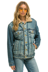 UNISEX RANCH SHERPA DENIM JACKET - VINTAGE Denim Jacket Aviator Nation